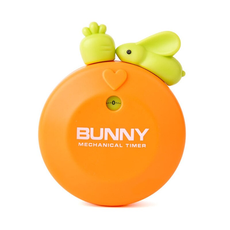 Pomodoro Kitchen Craft Mechanical Wind Up 60 Minutes Timer 360 Degree Rotating Kitchen Cooking Timer: Orange