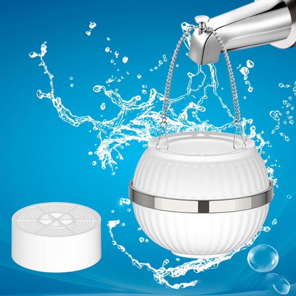 PP-materiaal Draagbare kunststof badkuip Waterfilter Waterontharder Spatwaterdicht Hangende badkraan Filter Chloorverwijdering