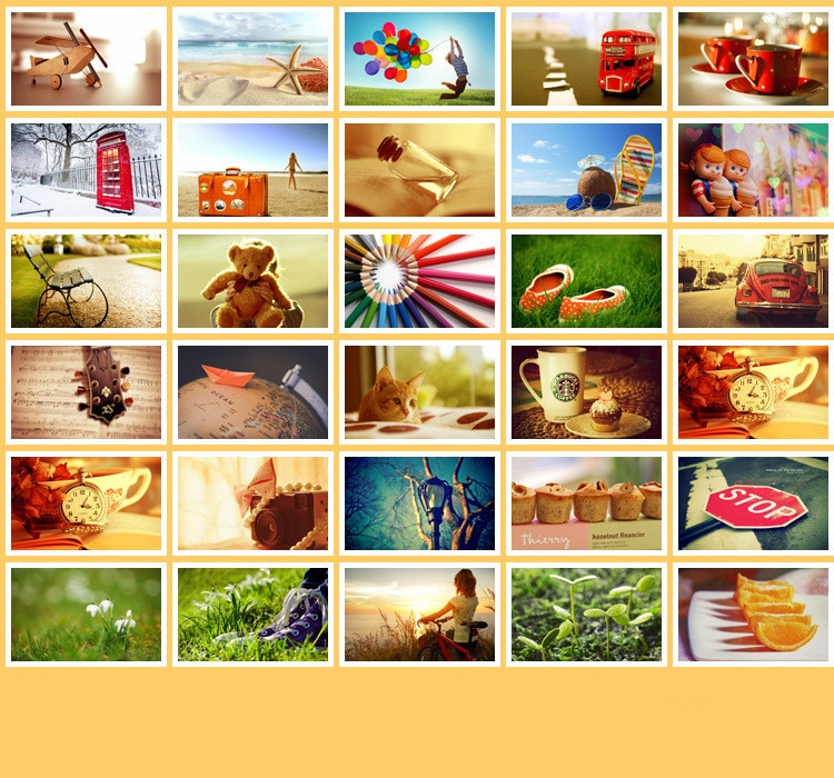 vintage mini paper cards set greeting / thank you / blessing card /birthday wishes message card stationery school supplies