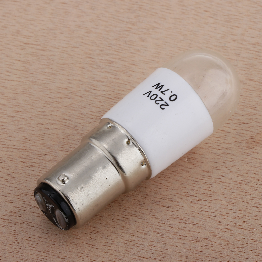 1pc universal 0.7w 220v led lyspære for hjemme symaskin push in