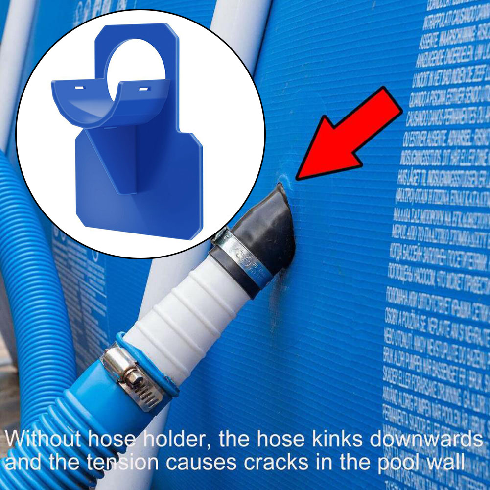 30-38mm Swimming Pool Pipe Fixing Holder Mount Supports for Intex Bestwa Above Ground Hose Outlet Bracket with Cable Tie