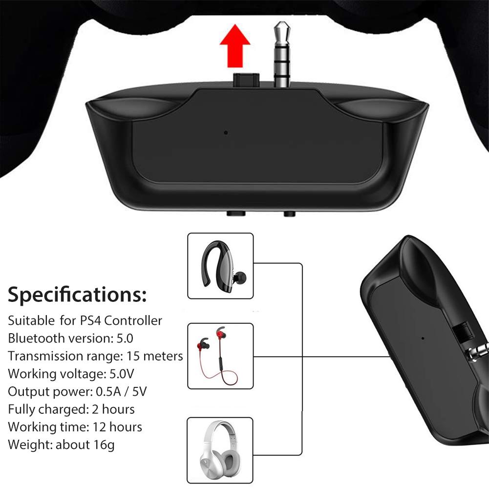 Mini 3.5mm Jack Bluetooth Audio Adapter For PS4 Game Handle Converter Wireless 5G Audio Adapter Jack For Bluetooth 5.0 Headset