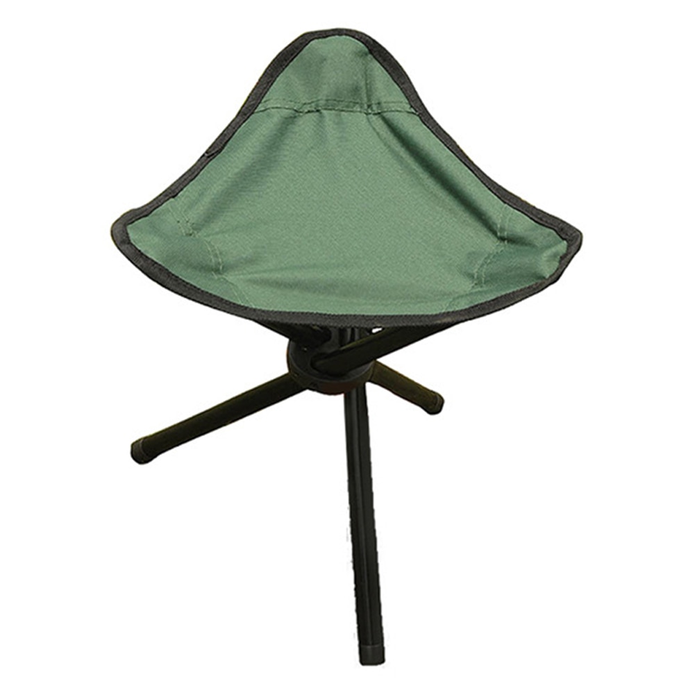 Portable Small three-legged stool folding chair beach chair fishing stool outdoor park bench / stool train For Outdoor Camping