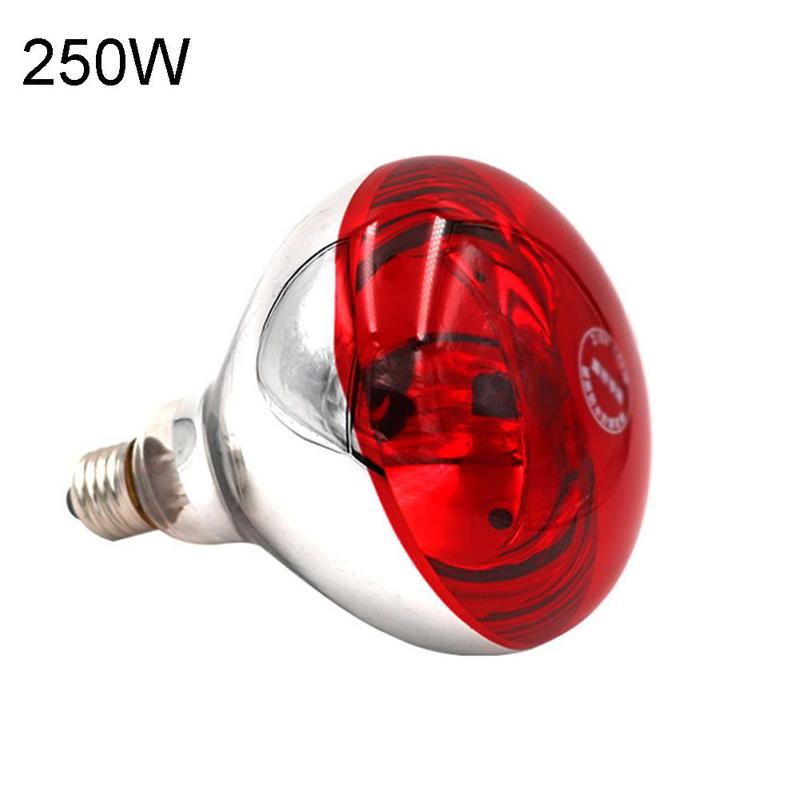 Pet Infrared Basking Spot Lamp Farm Light Thermal Preservation Pig Chicken Heat Lamp Animals Warm Thermal Reptile Heat Lamp: 250W