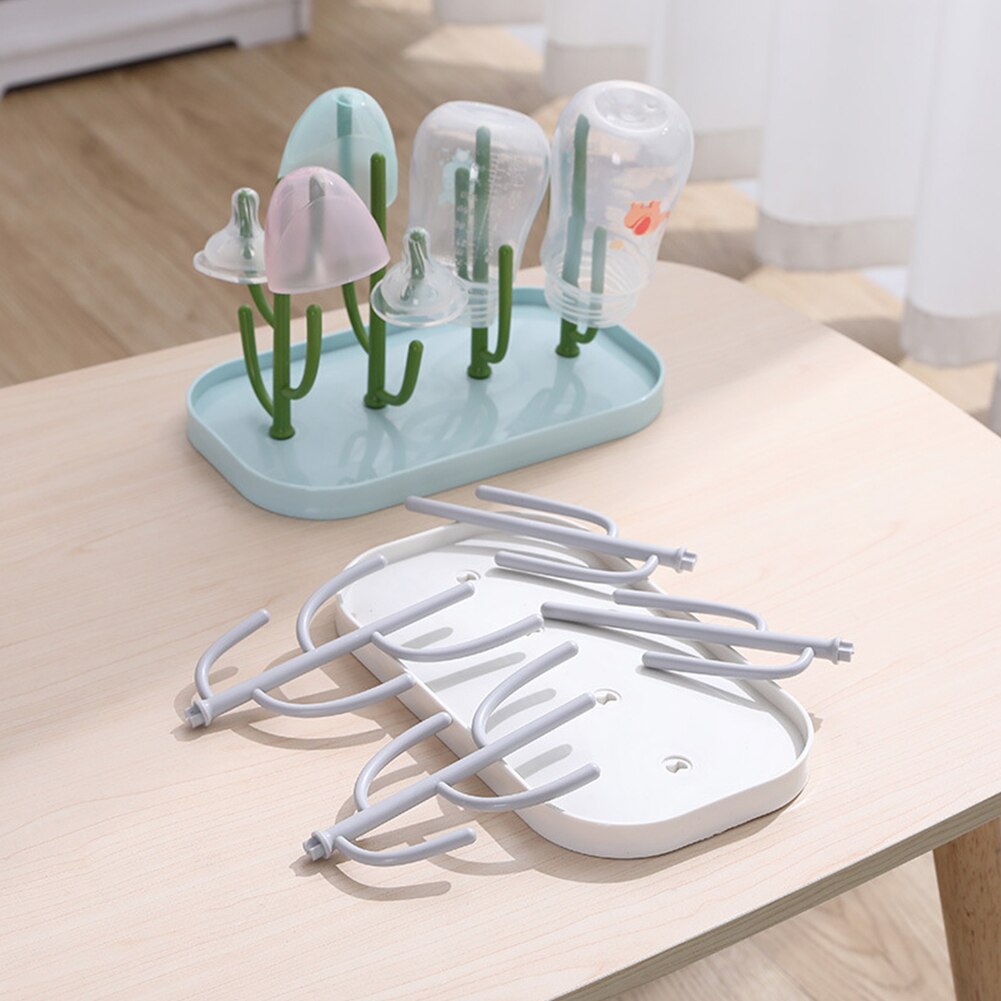 Salle de bain Simple Drain comptoir de cuisine détachable grande capacité stockage gain de place étendoir Cactus forme maison support de verre