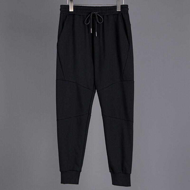 Man Training Pants Running Bodybuilding Joggers Sweatpants Fitness Causal Sports Long Pants Man Autumn Winter Trousers: black / M
