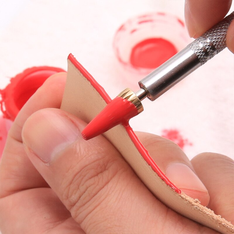 Leather Edge Oil Dye Pen Applicator Speedy Paint Roller Tool Leather Craft Apply Oil Quickly Top Edge Dye Tool