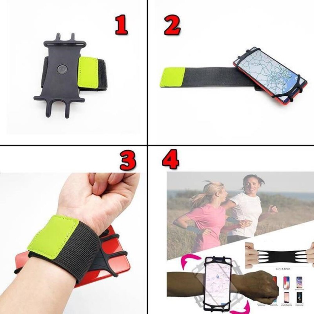 sport jogging fascia Da Polso 360 Girevole Regolabile all'aperto Corsa E jogging Telefono titolare Cassa Del Bracciale di sport per Il Polso di fitness fascia di Braccio