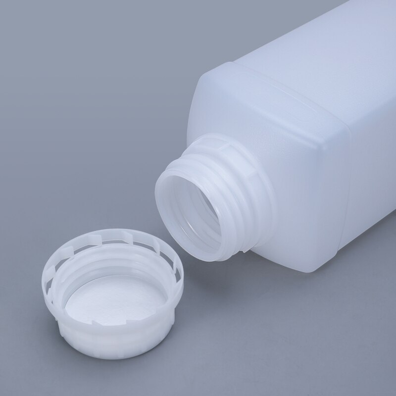 500ml 1000ml firkantet plastflaske med låg lækagesikker tom hdpe -beholder til malingshampoo flydende flasker 1 stk