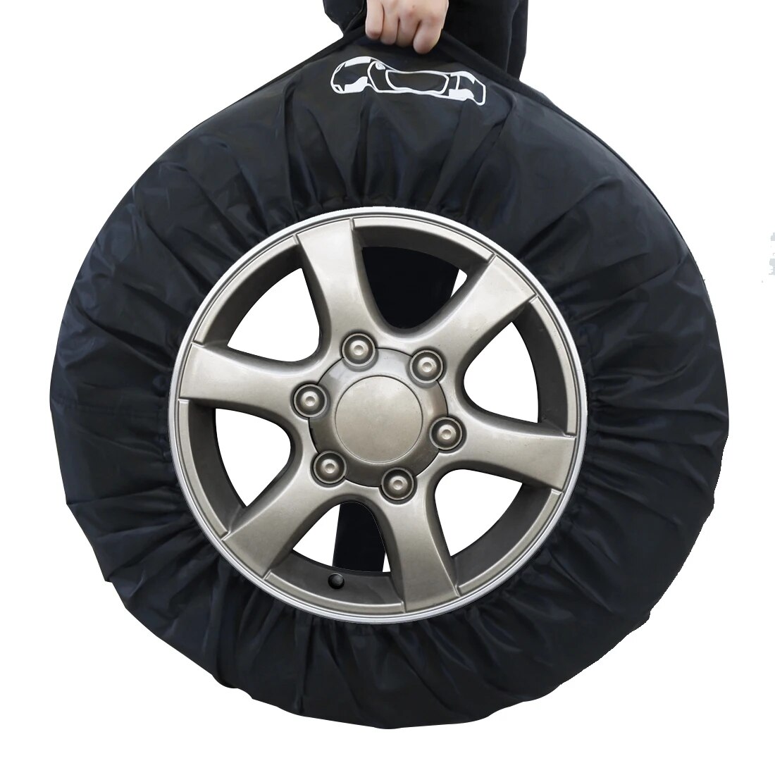 Universele reservewielhoes (4 stuks) van polyester, opbergtassen voor autobanden, auto-accessoires, wielbeschermer voor voertuigen