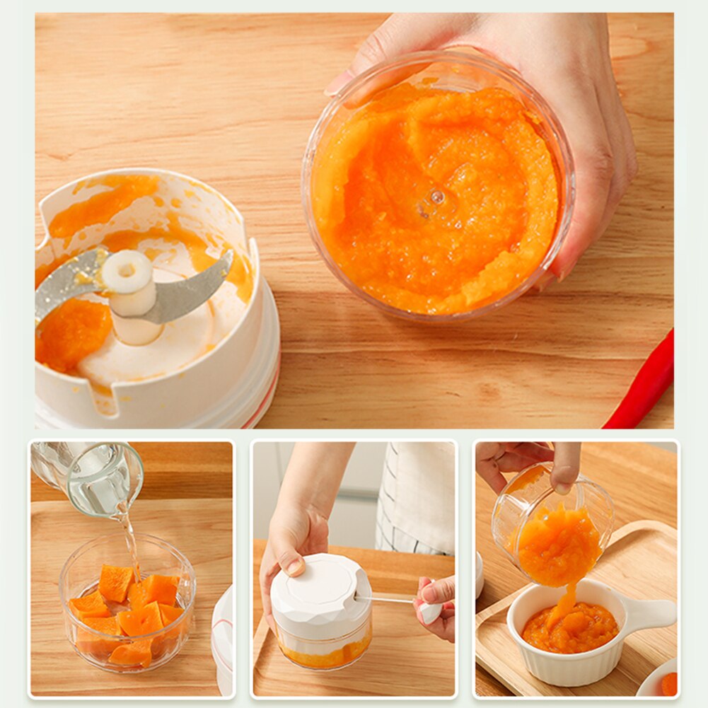 Monitoiminen mini-lihamylly käsikäyttöinen ruokasilppuri lihamylly mikseri tehosekoitin pilkkoa lihaa hedelmät vihannekset pähkinät silppurit työkalut