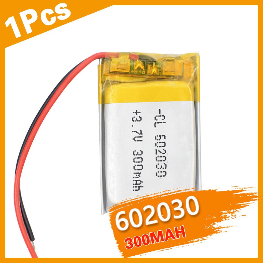 1Pcs 3.7V 300Mah Li-Po Oplaadbare Batterij 602030 Voor Lithium Li-Po Polymeer Oplaadbare Batterij voor Speaker Tachograaf