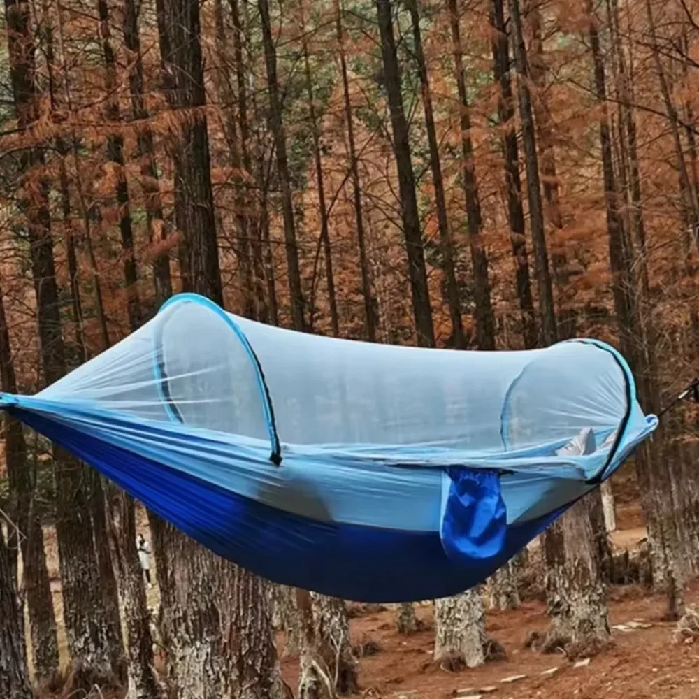 Hamaca tienda de campaña suspensión mosquitera hamaca tela a prueba de mosquitos al aire libre portátil estable Camping Picnic columpio hamaca