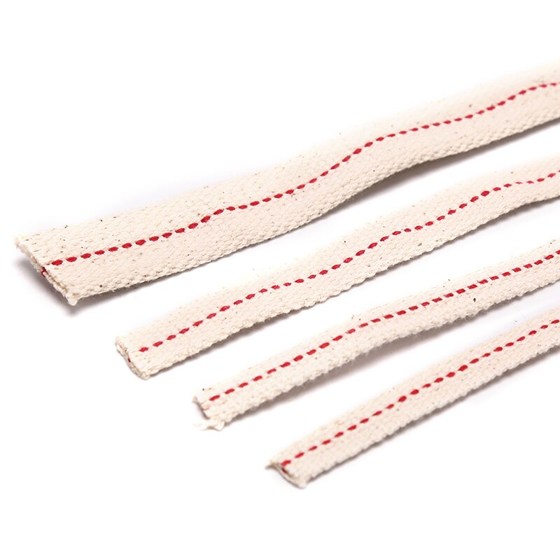 1 meter platt bomullsolja lampveke fotogenlampa veke flätad bomullsveke för oljelampa