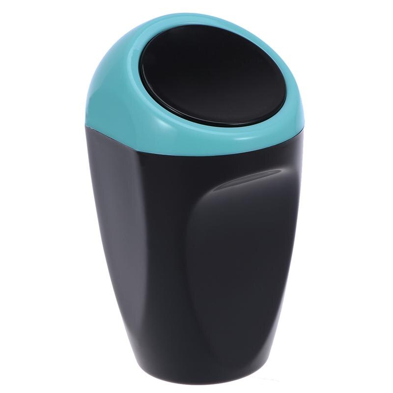 Durable Auto basura puede automotriz de almacenamiento de residuos Mini Oficina Auto vehículo basura: Azul