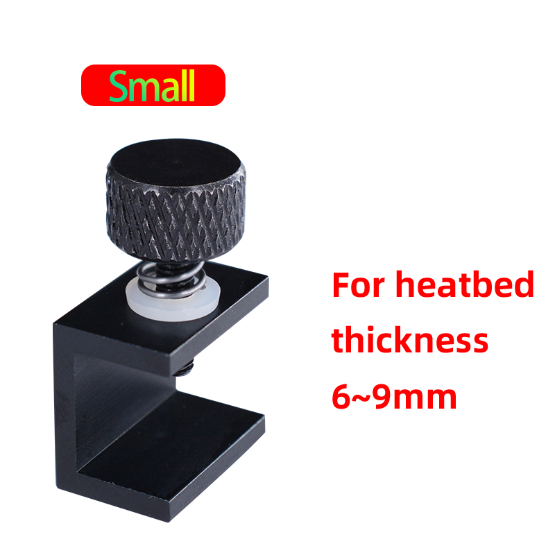 Aluminium justerbar sengeklemme ender 3 heatbed klemme til 3d printer bygget platform glasholder