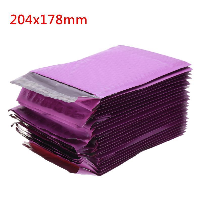 25 stuks/partij groene paarse schuim enveloppen zelfklevende mailers gevoerde enveloppen met bubbeltjesplastic verzendverpakkingen: 204178mm