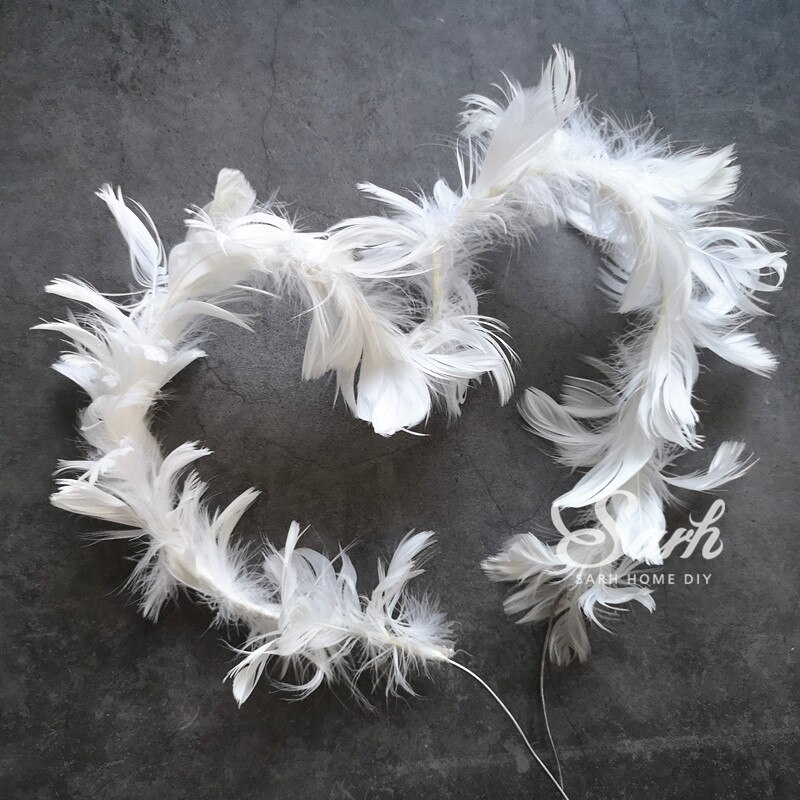 Bola de oro blanco nacarado-brillo, corona para pastel, decoración de de cumpleaños, postre, encantadores: White Feather topper