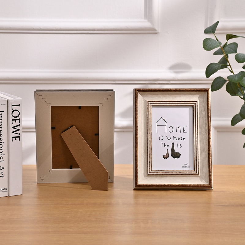 Classic Photo Frame Standing for Tabletop Hanging Wall Farmhouse Home Desk Office Decor Handmade Family Picture Frame