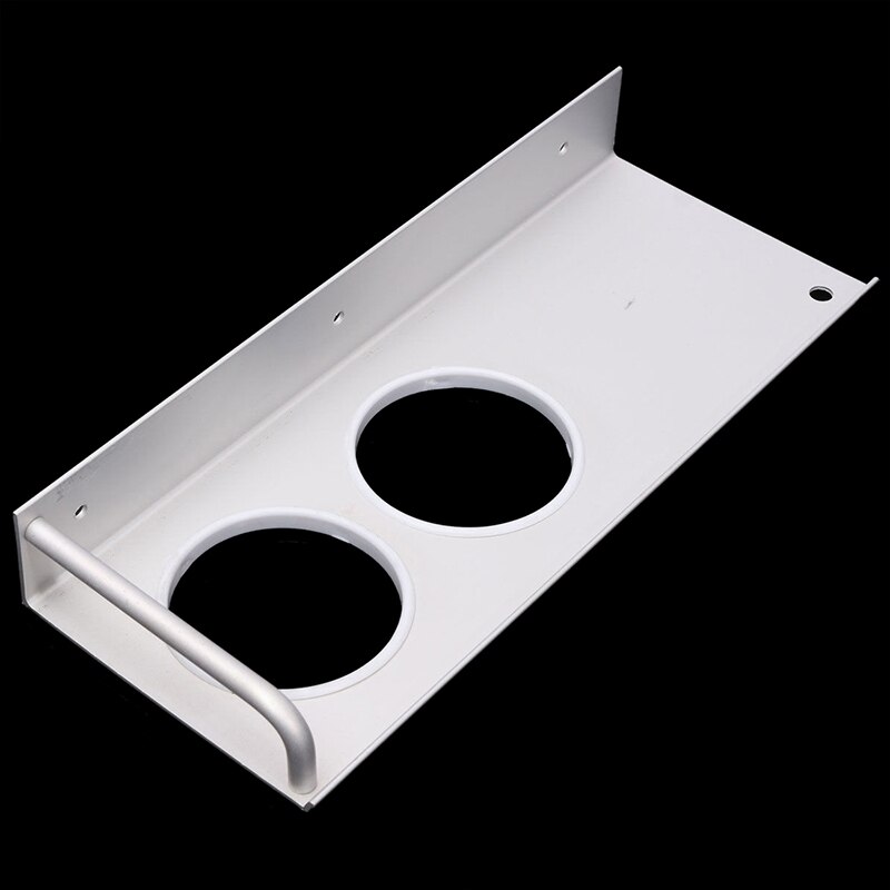 Wall Mount hair dryer dryer door spiral wall stand rack holder Silver