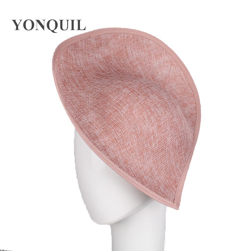 Lot de 30 cm grandes bases de fascinateur de mariage pour femmes, accessoires de coiffure à faire soi-même, chapeaux fascinateurs, couvre-chefs vintage, 5 pièces/lot: Pêche
