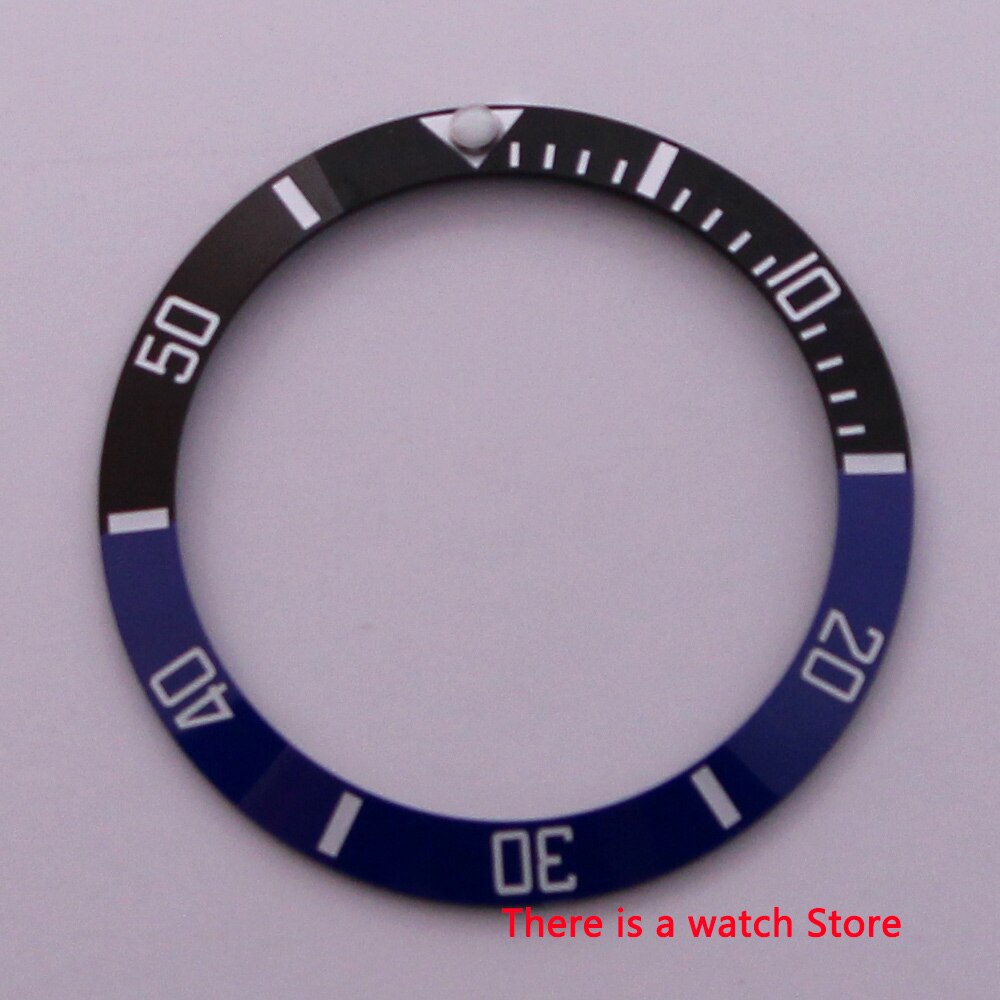 38mm ceramic bezel insert luminous dot fit 40mm watch case SUB Automatic men's watch: NO3