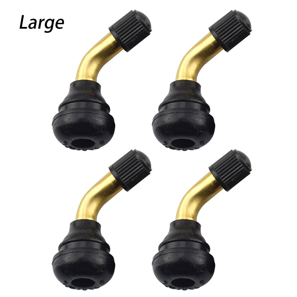 4 Stuks Steel Caps Haakse Rubber Snap-In Brass Band Motorfietsen Band S Stem 90 Graden Electrombiles: L