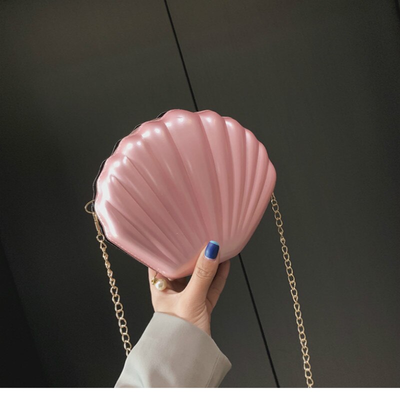 Shell Bags For Women Messenger Bag Luxury Crossbody Bag PVC Leather Mini Shoulder Chain Purse Handbags