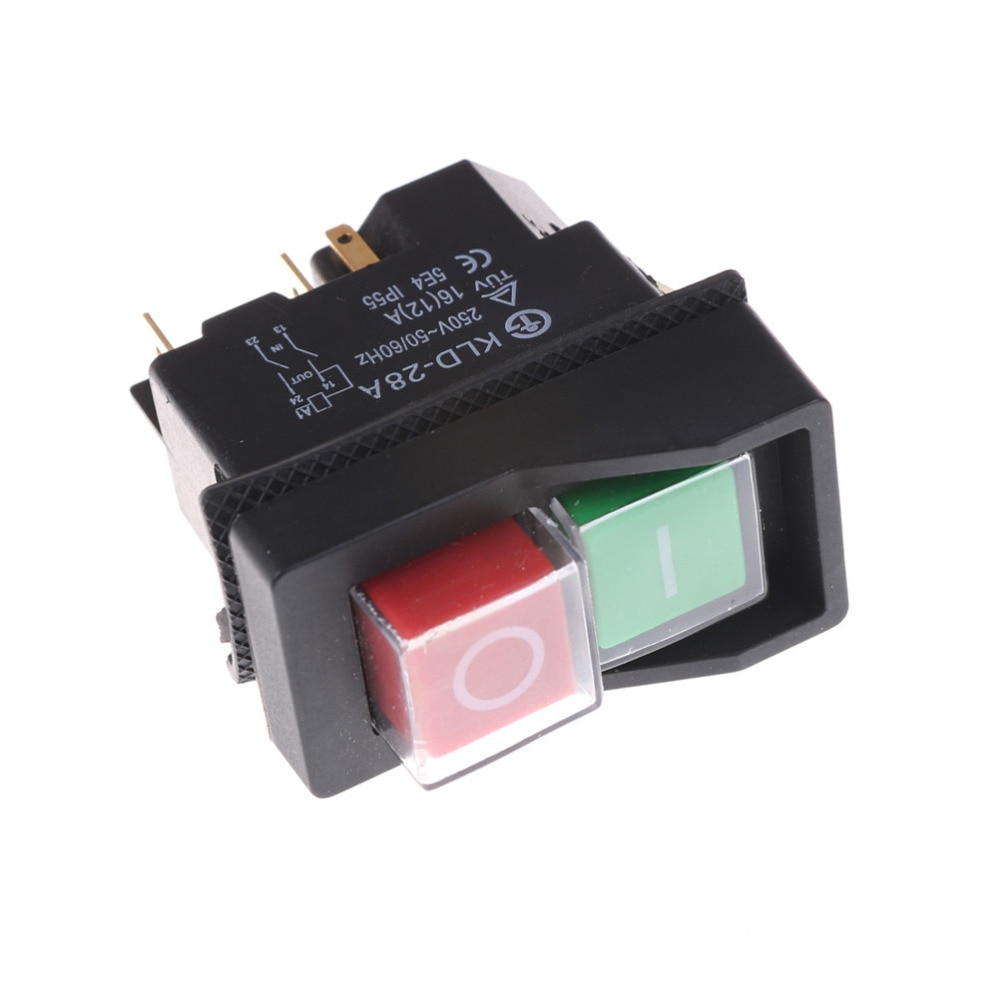5pins Waterproof Magnetic Explosion-proof Pushbutton Switch KLD28A IP55 220v Magnetic Starter Electromagnetic Switches