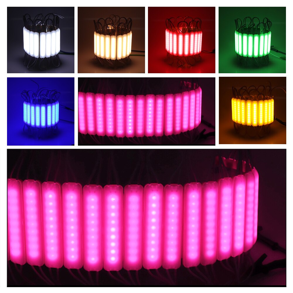Injection COB LED Module DC12V Waterproof Advertisement LED Modules Colorful Led Backlight Channel Letter Light 20PCS/Lot
