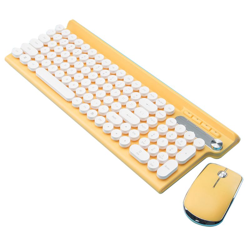 Wireless Keyboard and Mouse Set Rechargeable Silent Desktop Office Keypad Mouse R2JB