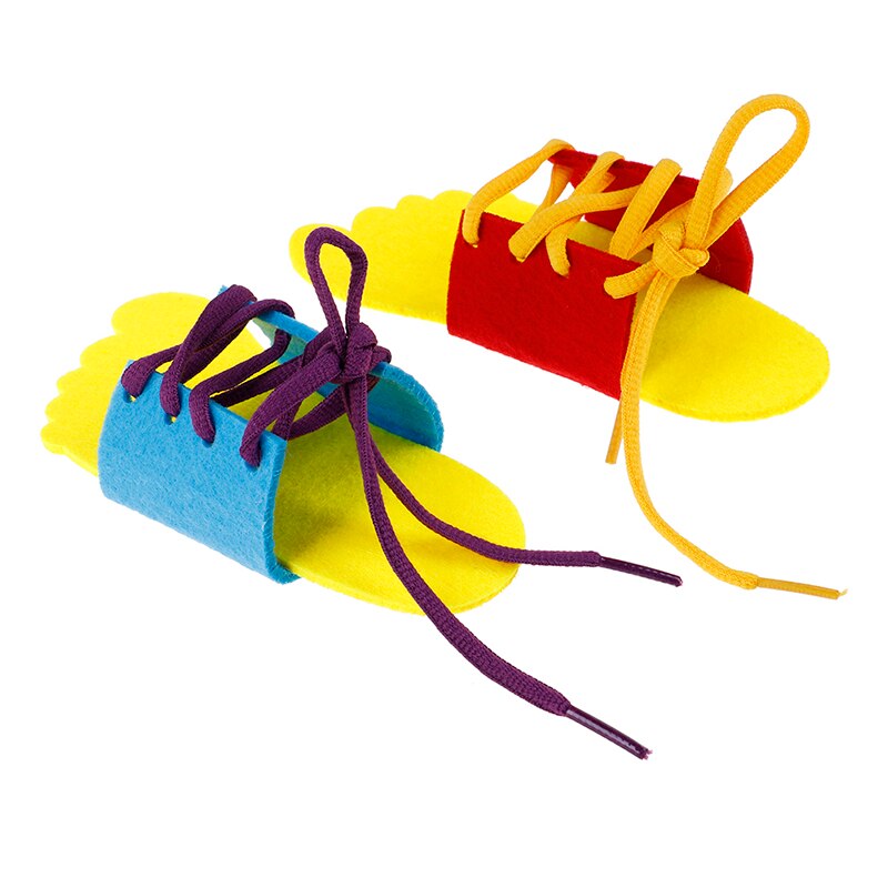 1 pezzo FAI DA TE Orologio Eva Apprendimento Educazione Del Bambino Allacciatura Scarpe Bambini Montessori Giocattoli di Legno Per Bambini Giocattoli Per Bambini: 5