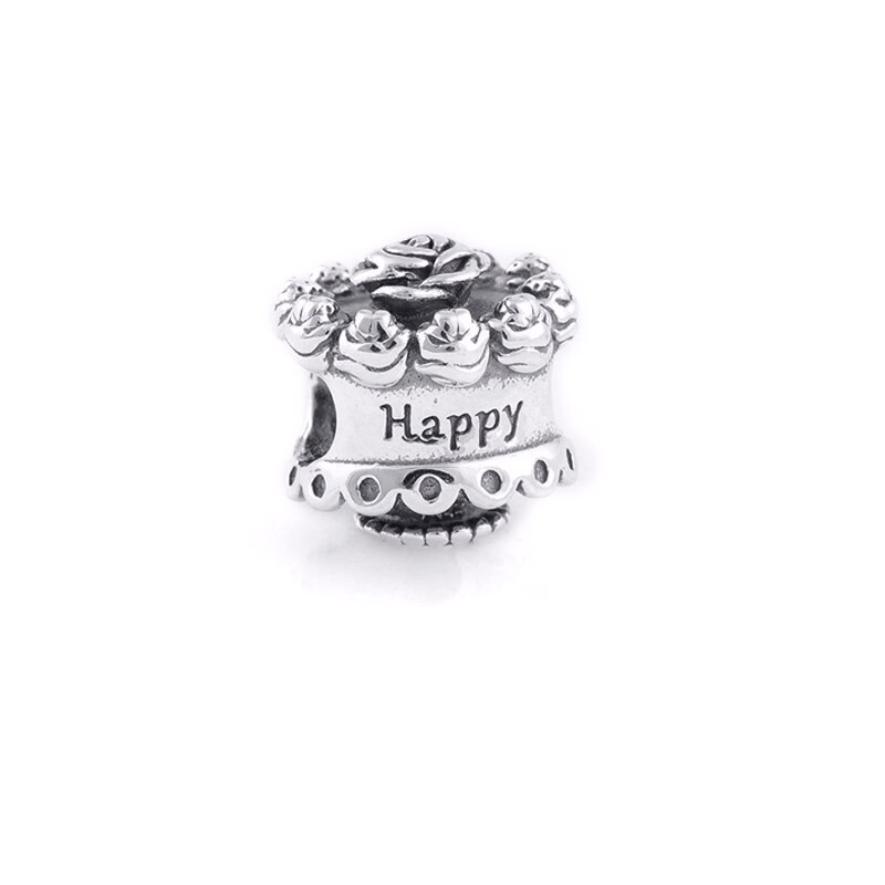 Ckk 925 Sterling Zilver Sparkling Ananas, clear Cz Charm Kralen Voor Sieraden Maken Diy Voor Vrouwen Fit Charms Armband 02025: Happy Birthday