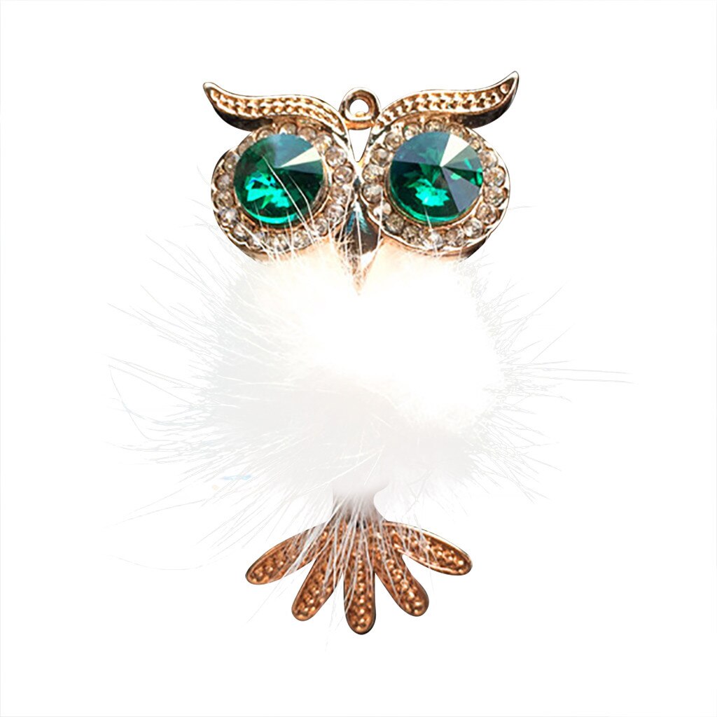 Diamant fourrure hibou voiture désodorisant Auto sortie parfum Clip parfum arôme diffuseur Bling voiture accessoires décor ornements # BL5