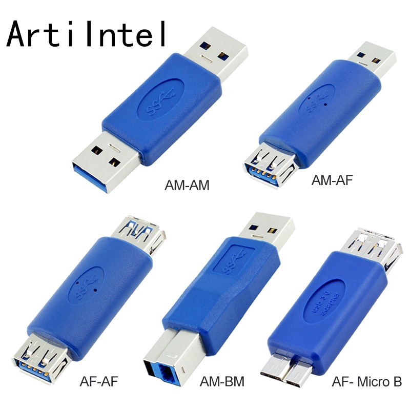 USB Connector Vrouwelijke of Vrouwelijke USB Adapter voor Data Kabel USB Converter AM-AM AM-AF AF- AF AM-BM AF-Micro B USB Extension Hoofd