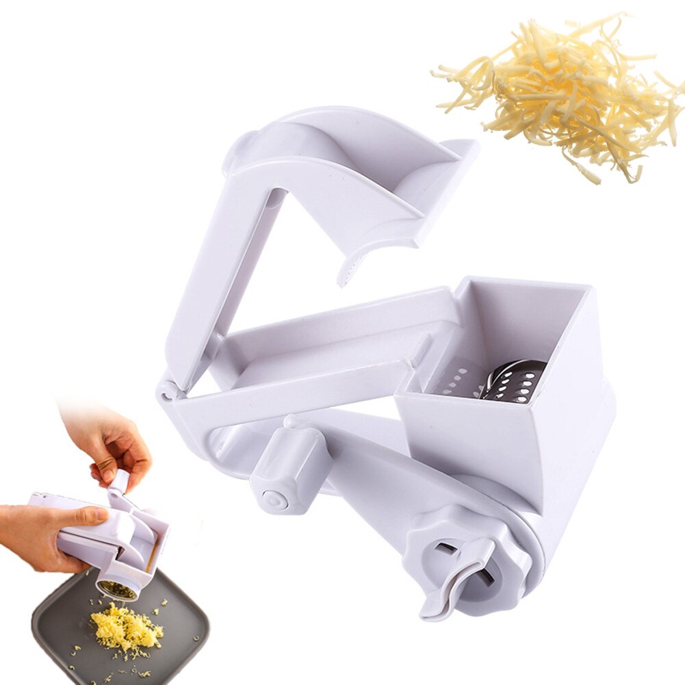 Hand-Cranked Rotary Cheese Grater 3 in 1 Kitchen Chocolate Butter Slicer Cutter Cucumber Peeling Knife Cutting Machine