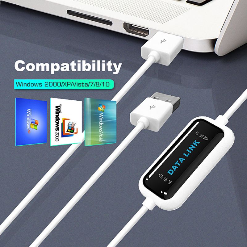High Speed USB PC to PC Online Share Data Link File Transfer Cable Copy Line G6DC