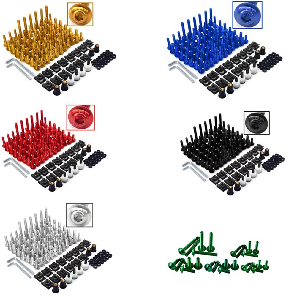 Kit de boulons de carénage, attaches à vis pour Kawasaki ZX7R ZX9R ZX12R