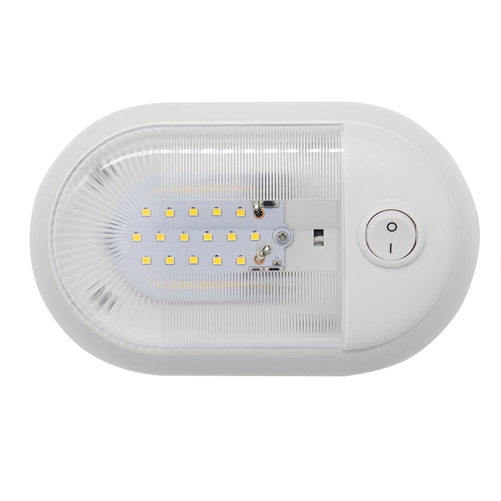 24 LED Ceiling Dome Light 12V/24V with On/Off Switch for RV Marine Yacht Camper Low Consumption and High Brightness