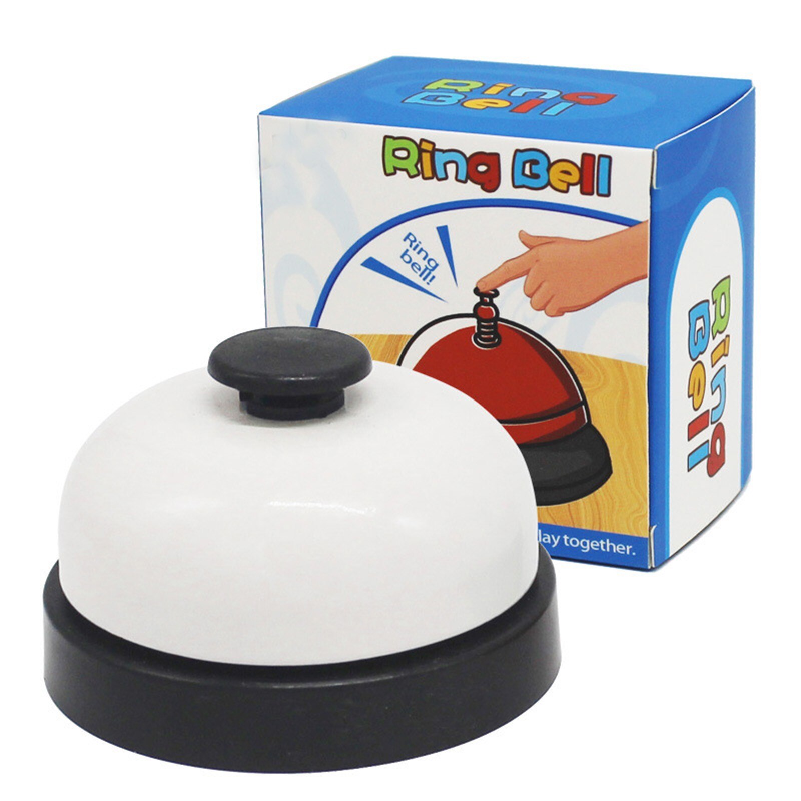 Imiteren Restaurant Waar Bells Kinderen Spel Concurreren Witte Ring Bells Pers Huis Game Rush Te Beantwoorden Ring De Bel