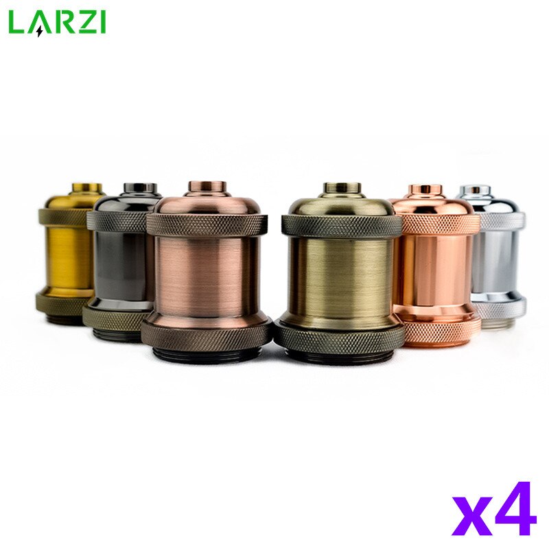 4pcs/lot E27 Lamp Holder Vintage Edison bulb Base E26 Screw Bulb base 110V 220V Socket Retro Fittings Fixture Pendant lights