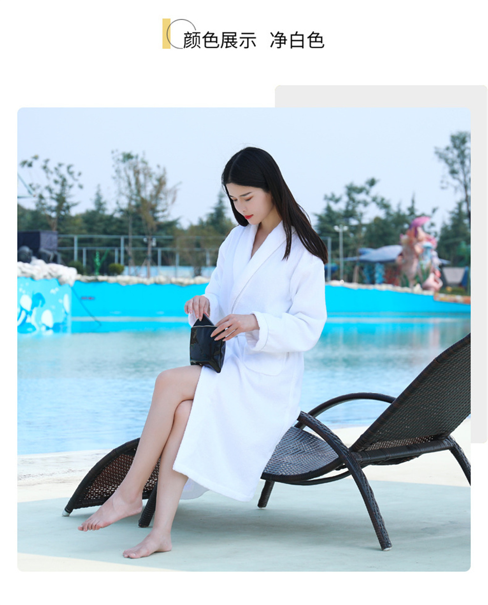 100% Cotton Couples Thick Absorbent Terry Bath Robe Kimono Men Towel Bathrobe Sleepwear Women Hotel Gown Robes: L / Gold