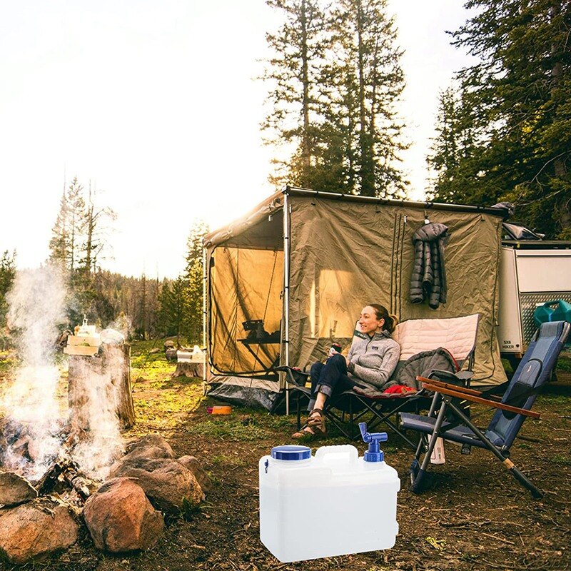 -15L Tragbare Wasser Behälter Mit Zapfen, Trinken Wasser Lagerung Krug Für Camping, Schlank Wasser Spender Träger
