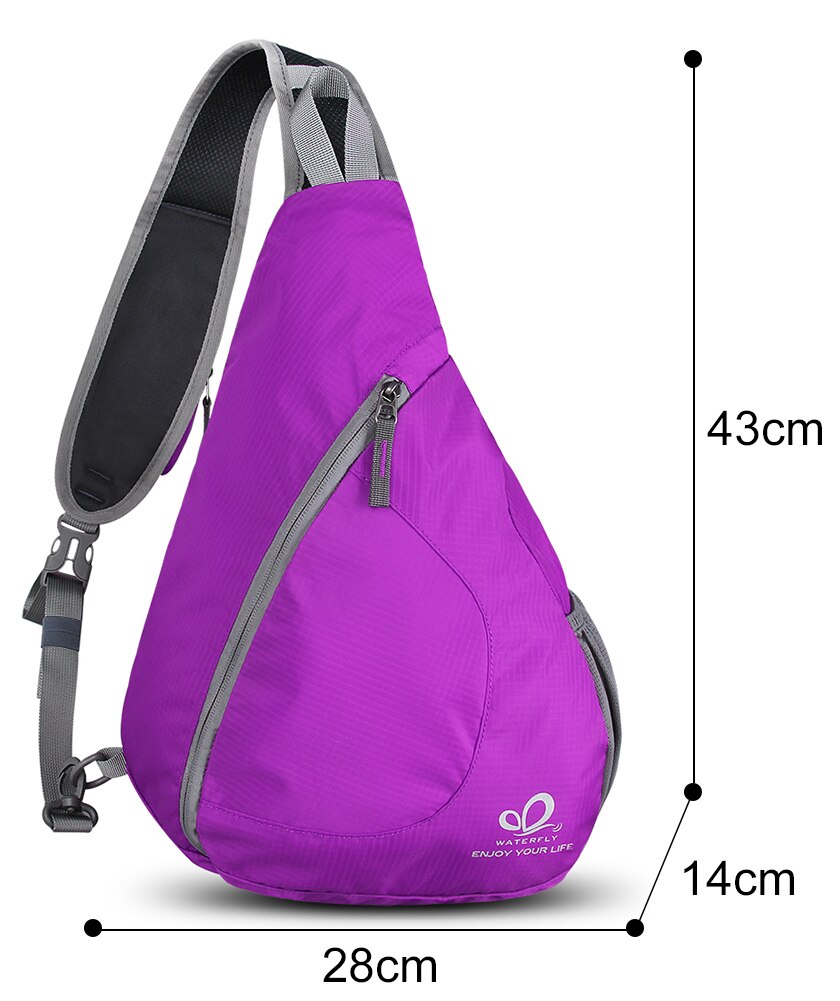 Waterfly outdoor sport fietsen opvouwbare coole dames heren driehoekige messenger bag schoudertas cross voor boodschappentas