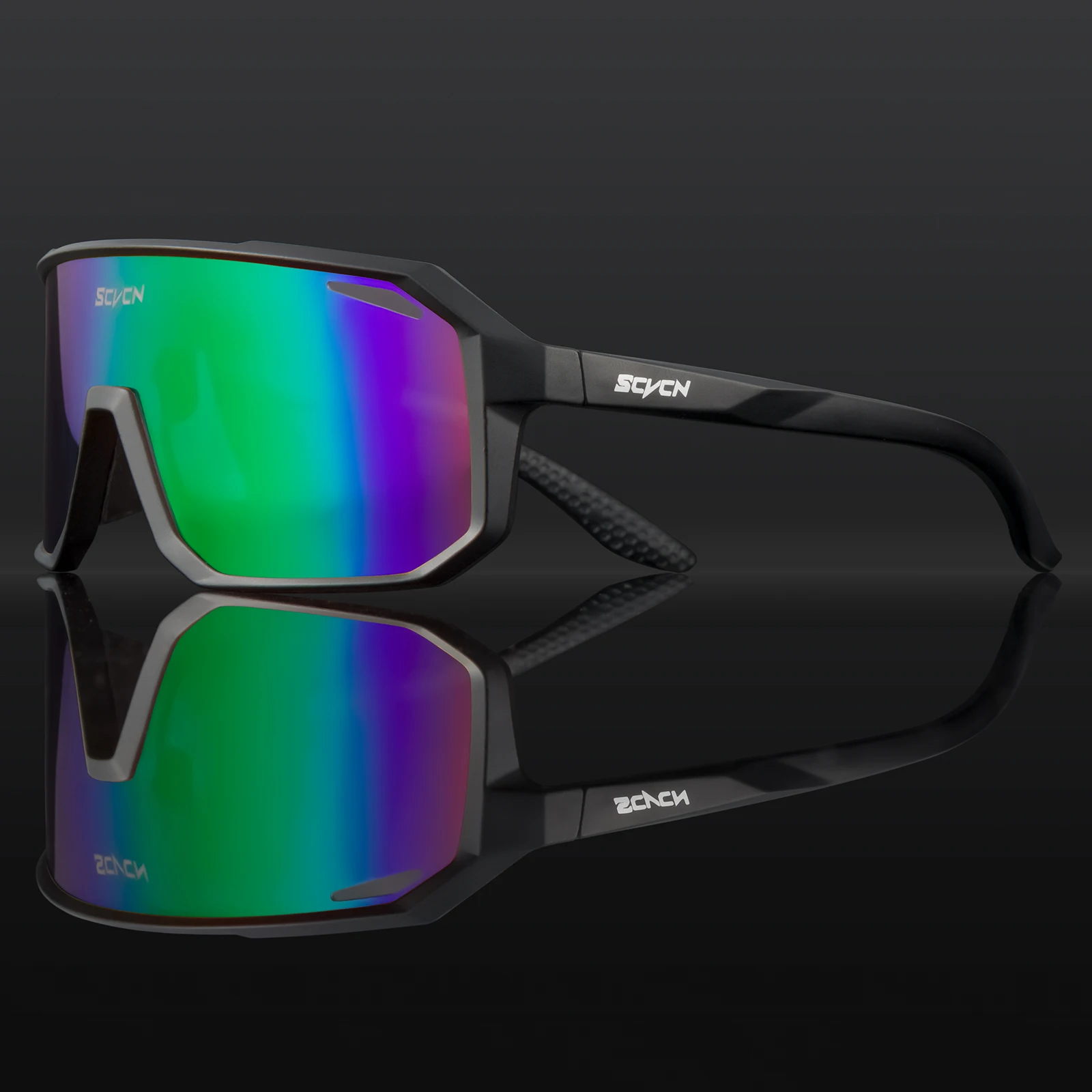 SCVCN Fahrradbrille, Fahrrad, Mountainbike, Wandern, Camping, Golf, UV400, Sonnenbrille, Sportschutzbrille für Männer und Frauen, Baseball: verrotten