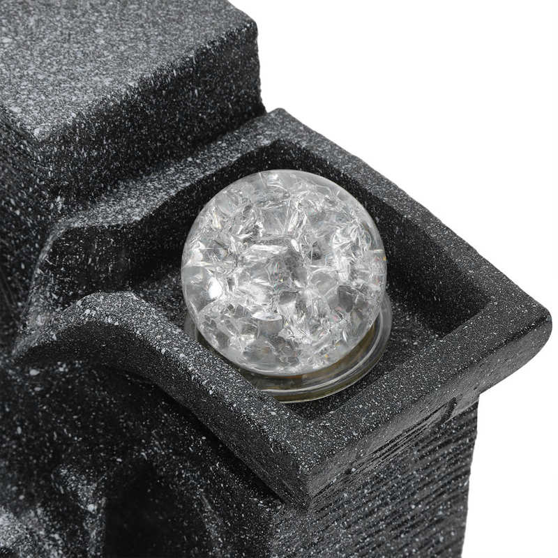 Waterfall Fountain Indoor LED Light Tabletop Fountain for Home Office