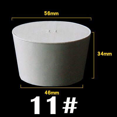 1pc 000#-14# White Solid Conical Rubber Stopper Blanking Plugs Tank Pipe Tapered Plug Seal End Cover Caps: Model-11