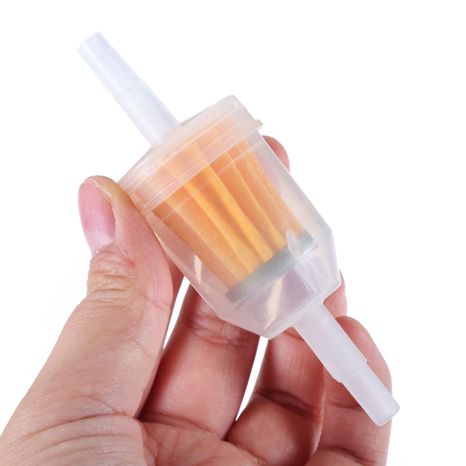 Filtro de combustible Universal para motocicleta, filtro de gasolina para Motor de motocicleta en línea, 10 unidades por lote