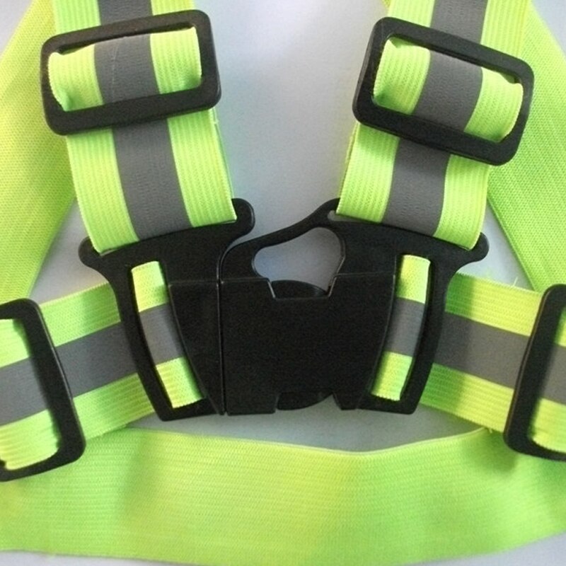 Chaleco reflectante de alta visibilidad y elasticidad, ropa de trabajo Unisex de seguridad y advertencia para exteriores, ropa deportiva para correr o ciclismo