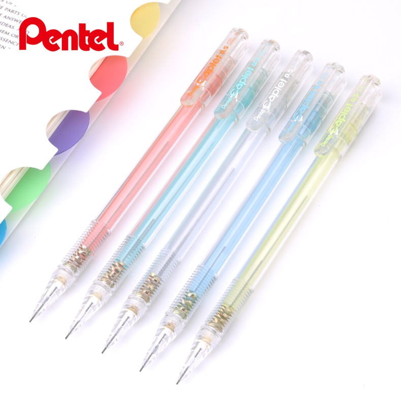 7 Pieces Pentel Caplet A105 sharp pen automatic mechanical drafting pencils 0.5mm Japan 7 Colors